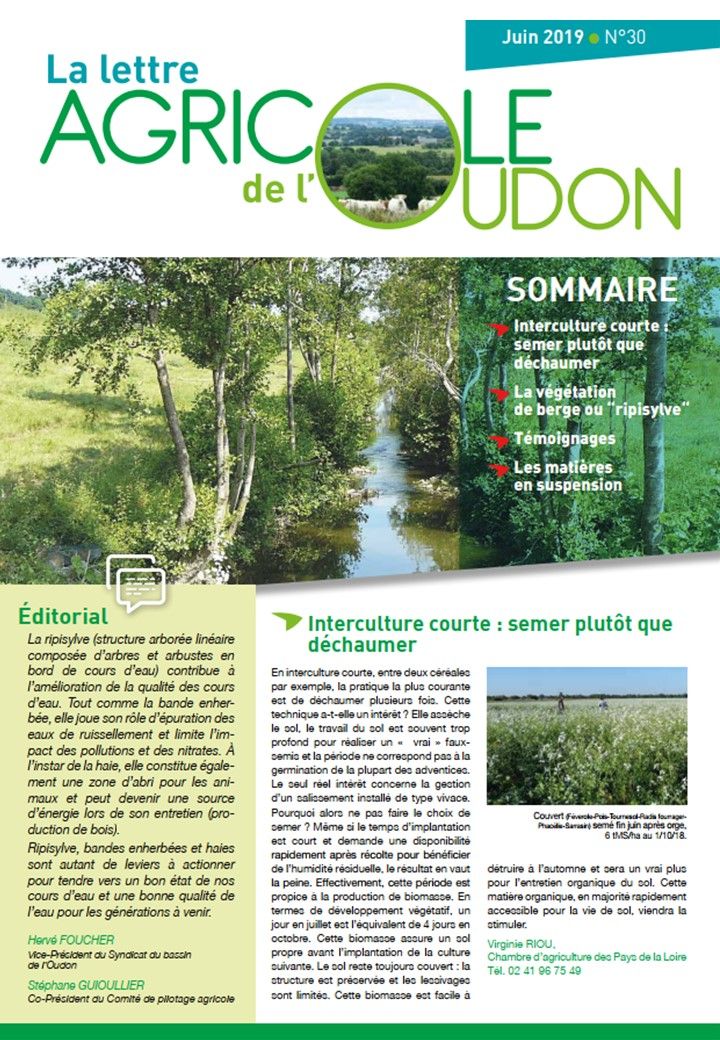 Lettre agricole de l’Oudon n°30