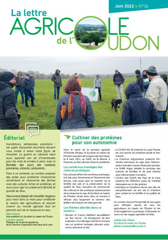 Lettre agricole de l’Oudon n°34