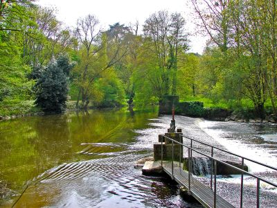 Déversoir du moulin sous la Tour à Segré