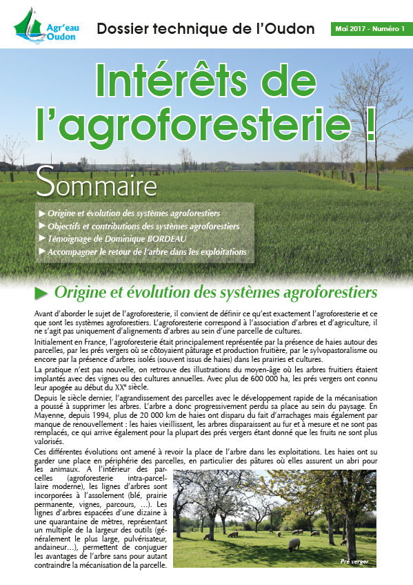 Le dossier technique de l’Oudon n°1