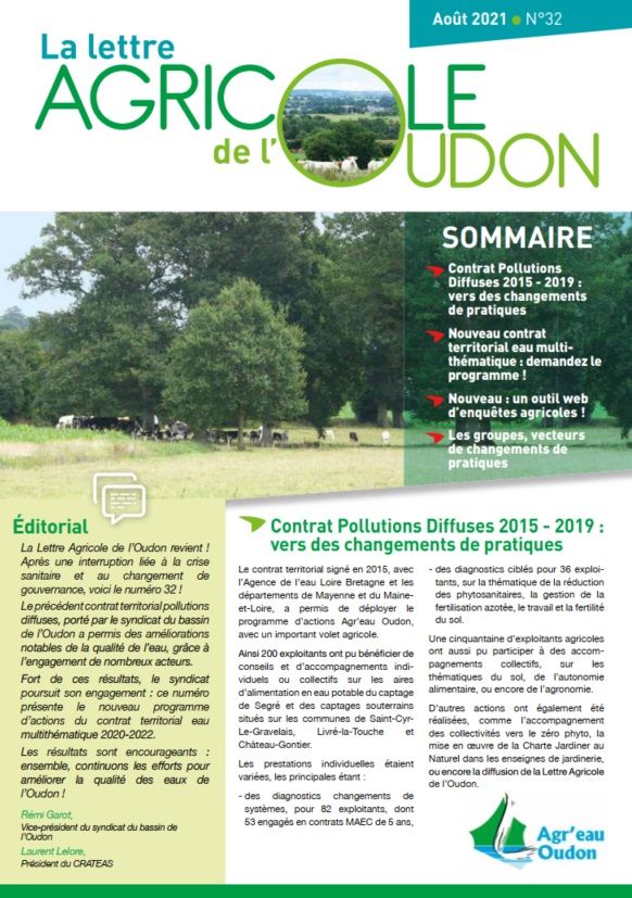 Lettre agricole de l’Oudon n°32