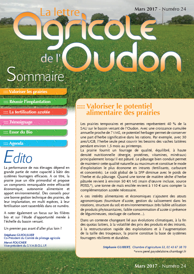 Lettre agricole de l’Oudon n°24