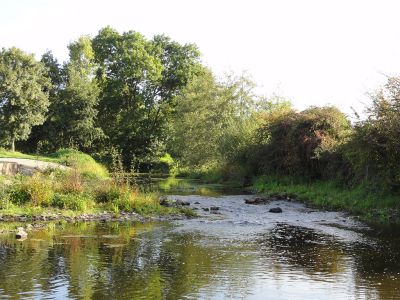 Zone d’eau courante sur l’Oudon (radier)