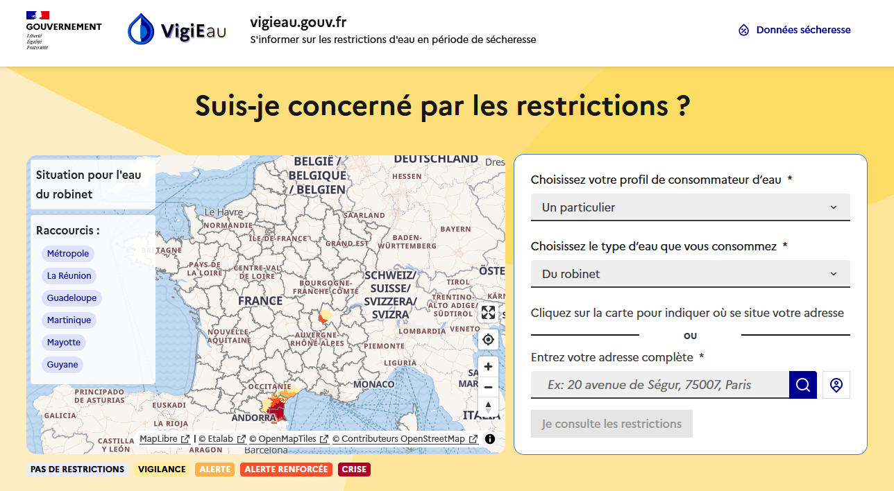 VigiEau : Système d’observation des cours
