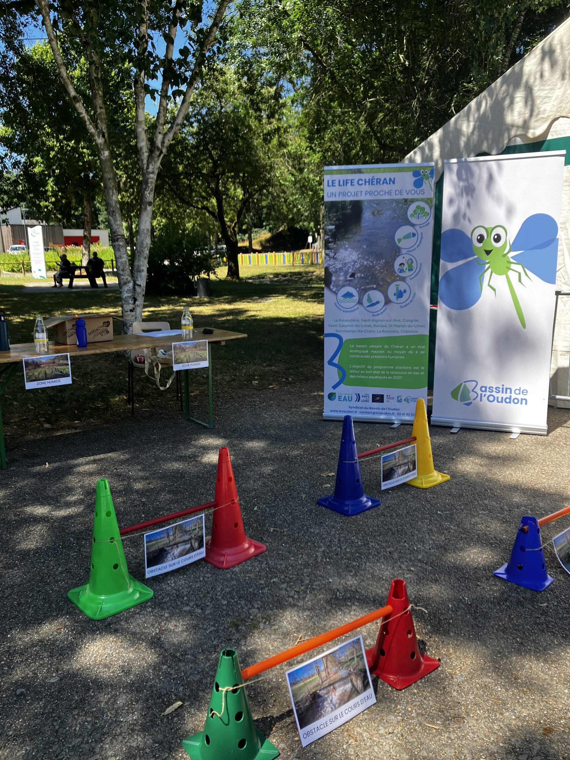 parcours d’obstacles sur cours d’eau